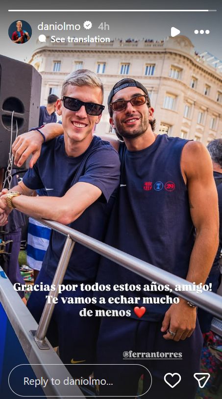 Dani Olmo Ferran Torres Instagram