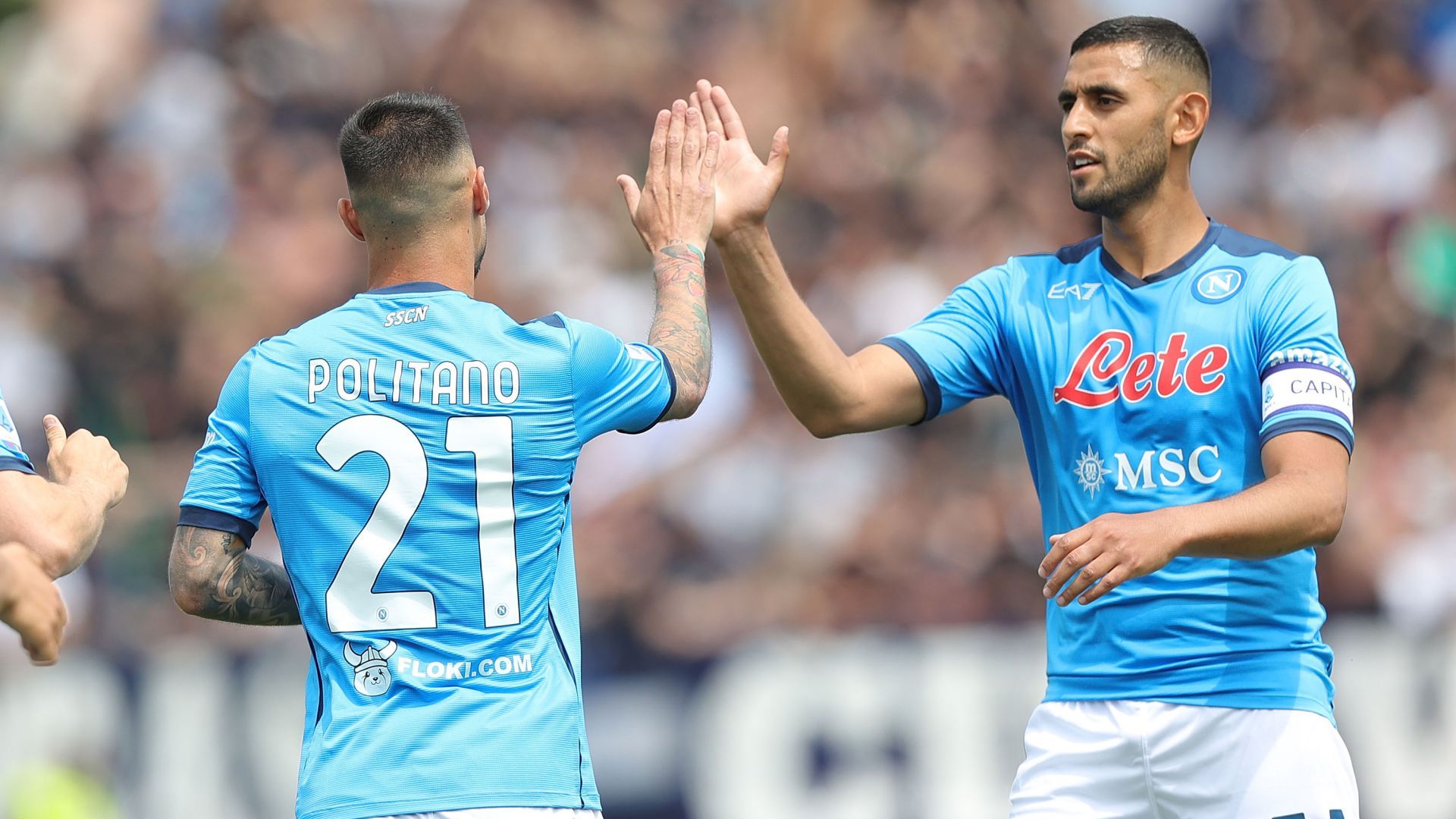 Faouzi Ghoulam Matteo Politano Spezia Napoli Serie A