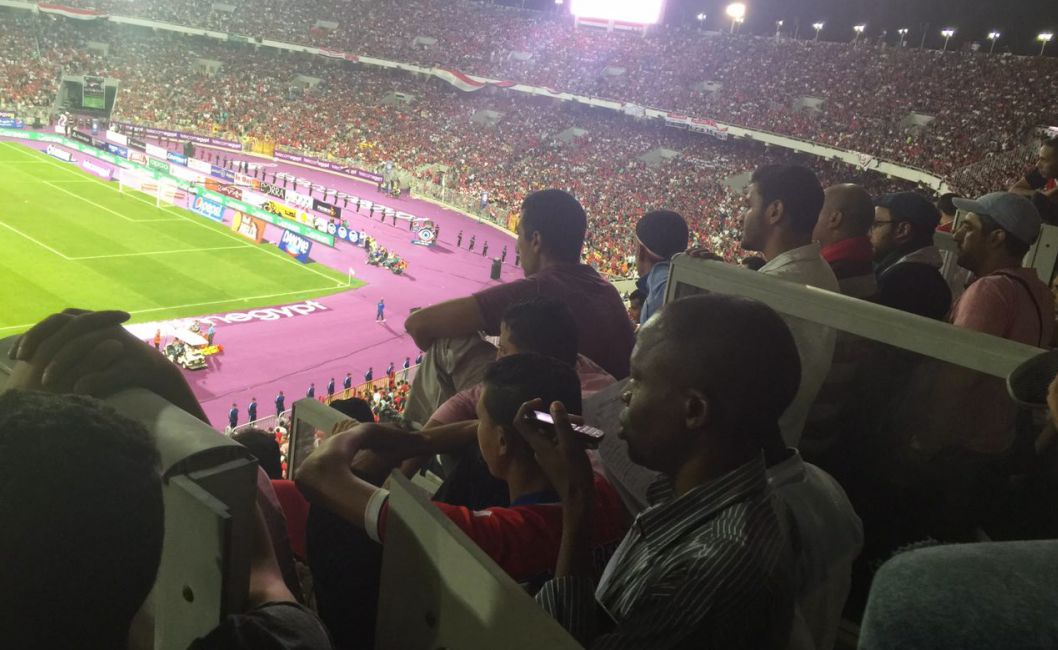 no place in the stands of journalists (Borj alarab stadium) egypt V congo