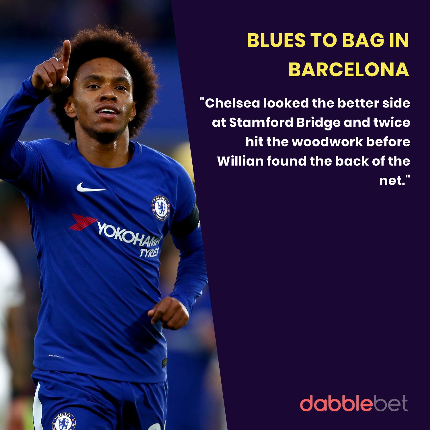 Barcelona Chelsea graphic