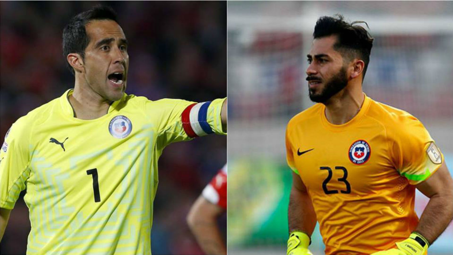 Claudio Bravo y Johnny Herrera