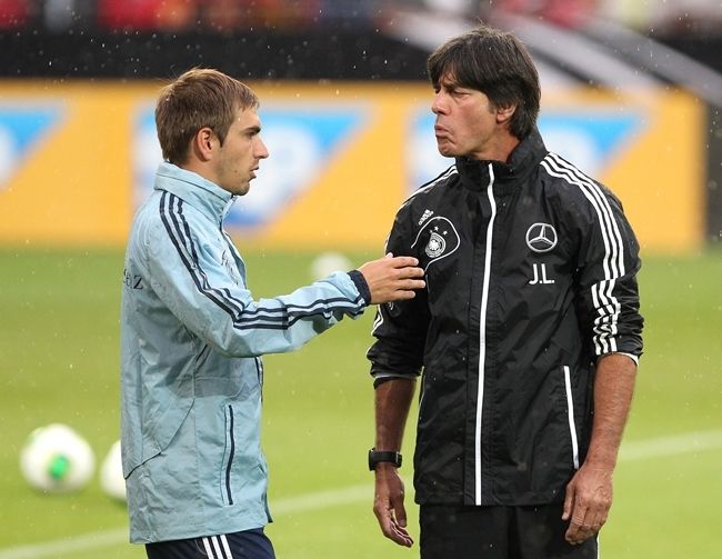 Philipp Lahm und Joachim Löw