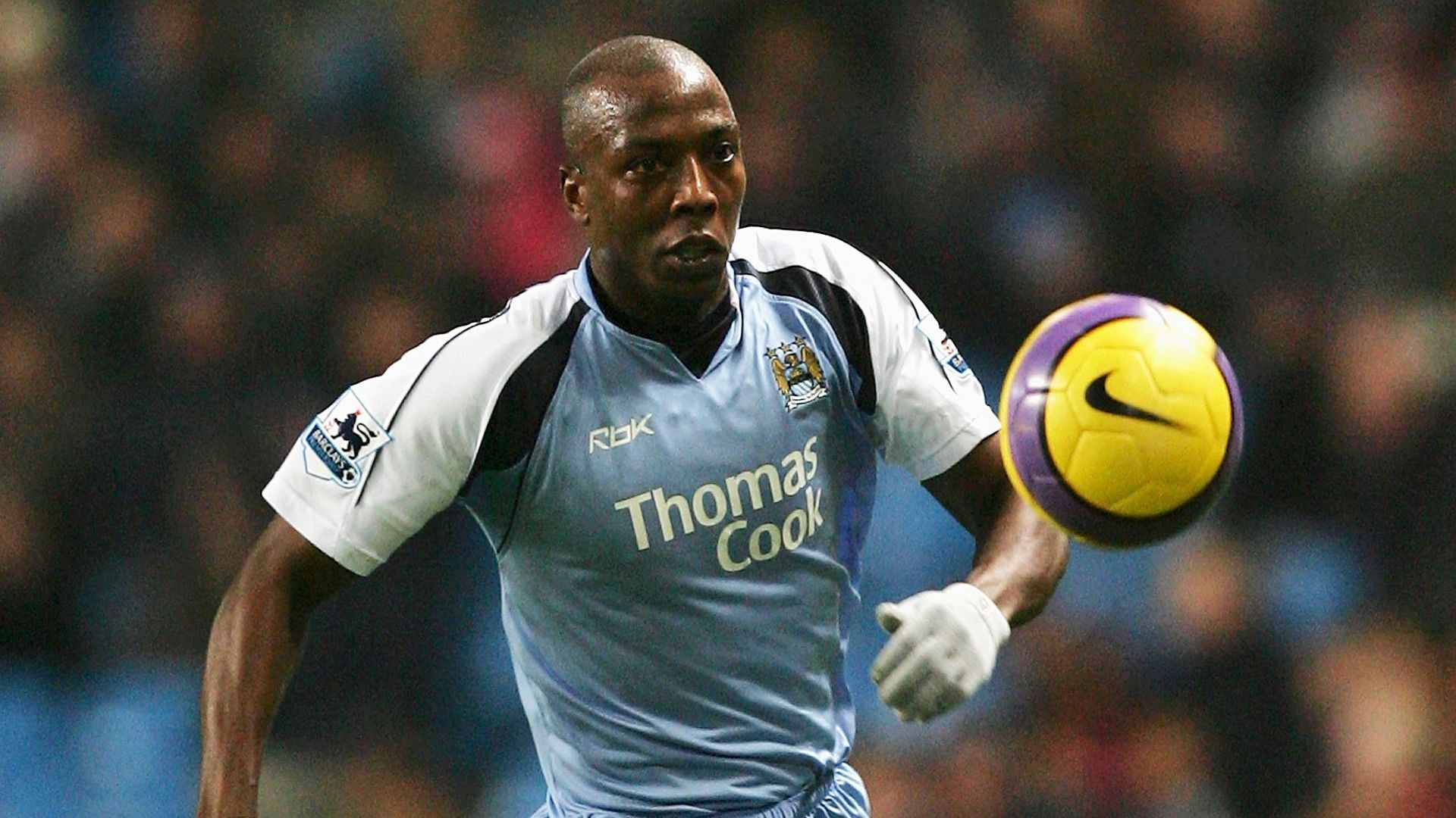 Hatem Trabelsi of Manchester City in action during the Barclays Premiership match between Manchester City and Reading at the City of Manchester Stadium on February 3, 2007