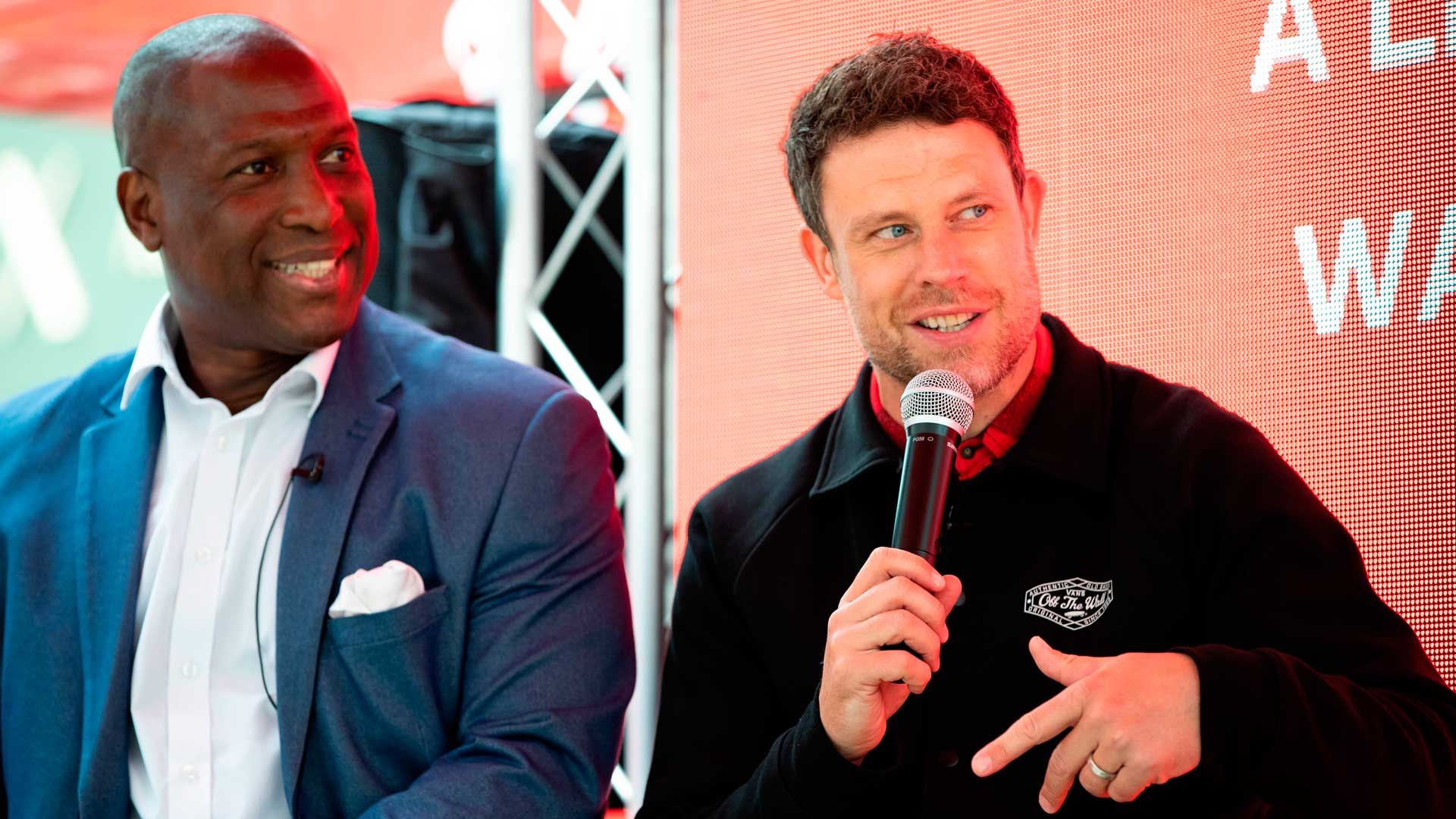 Wayne Bridge and Kevin Campbell
