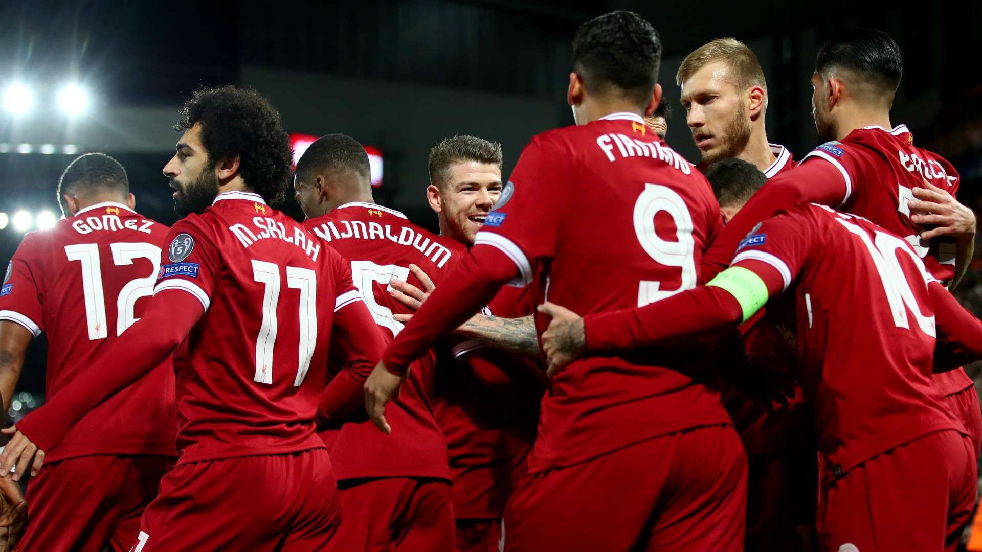 Liverpool celebrate v Spartak