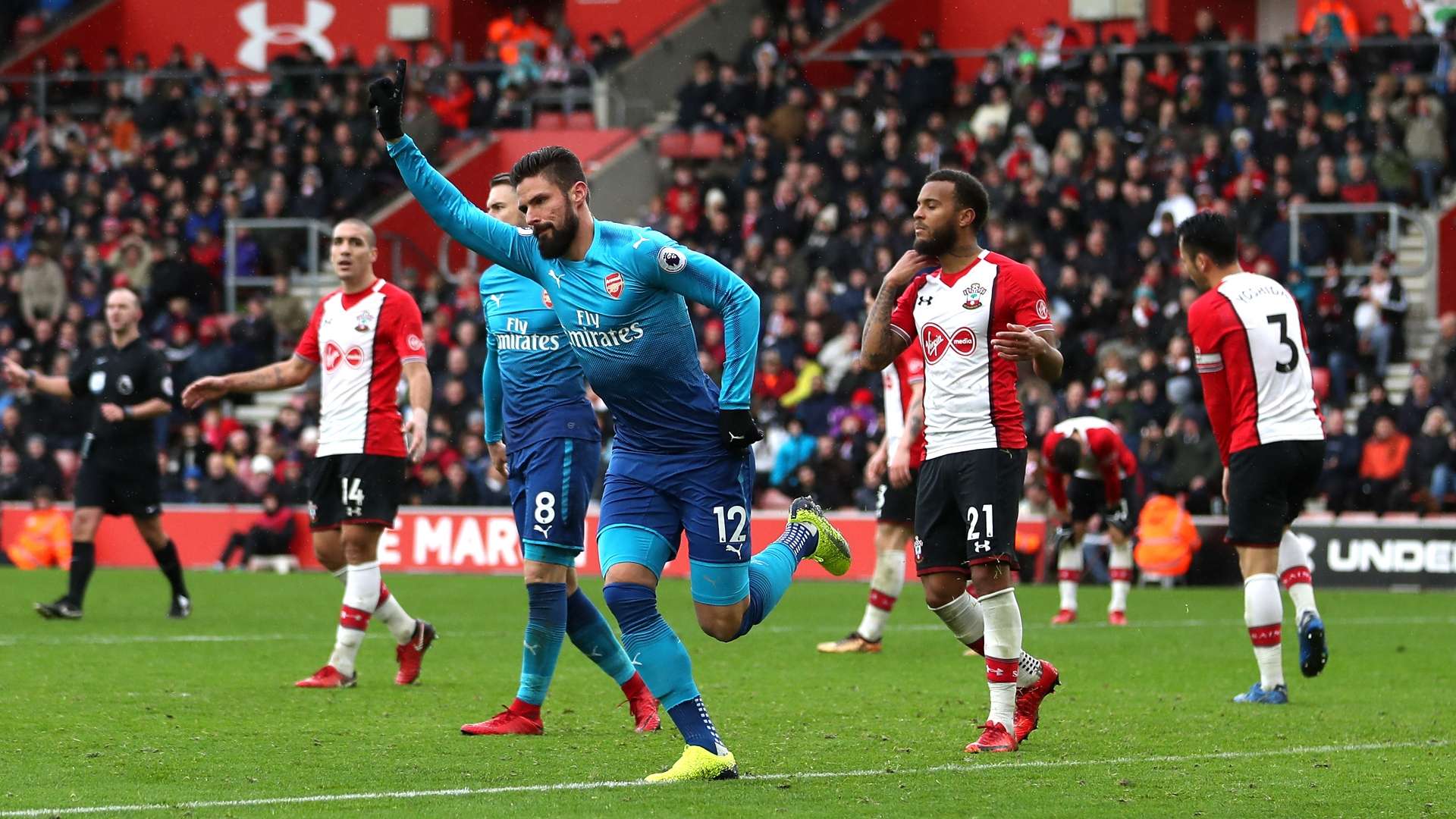 Olivier Giroud Arsenal Southampton