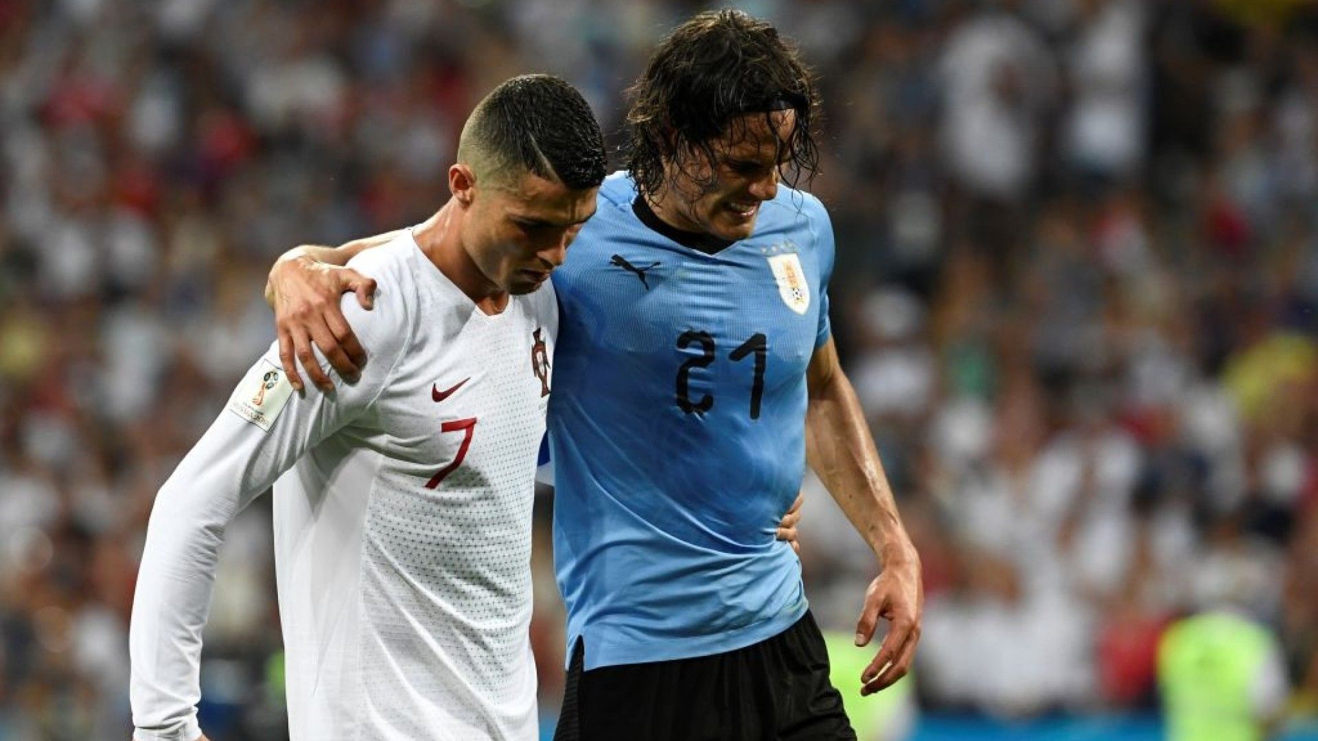 Cristiano Ronaldo Edinson Cavani Portugal Uruguay Rusia 2018