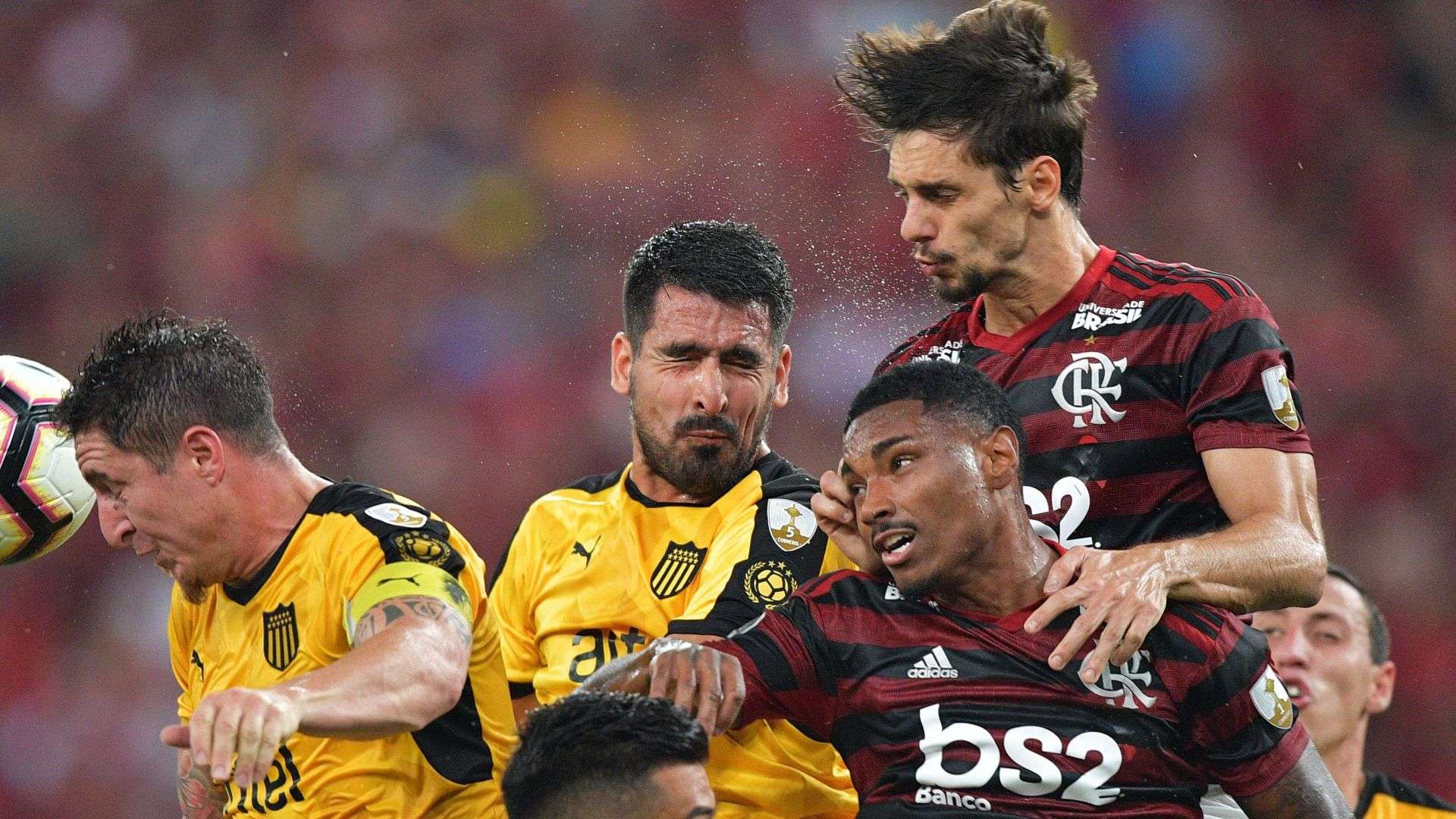 Rodrigo Caio Vitinho Flamengo Peñarol Copa Libertadores 03042019