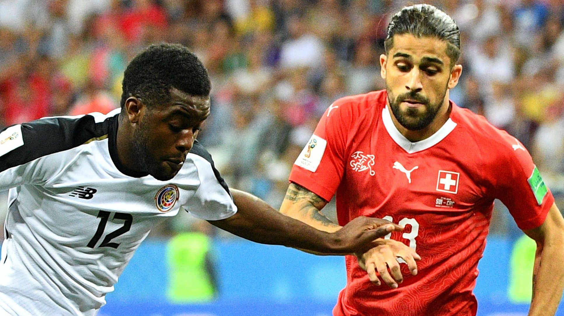 Joel Campbell Costa Rica Ricardo Rodriguez Switzerland