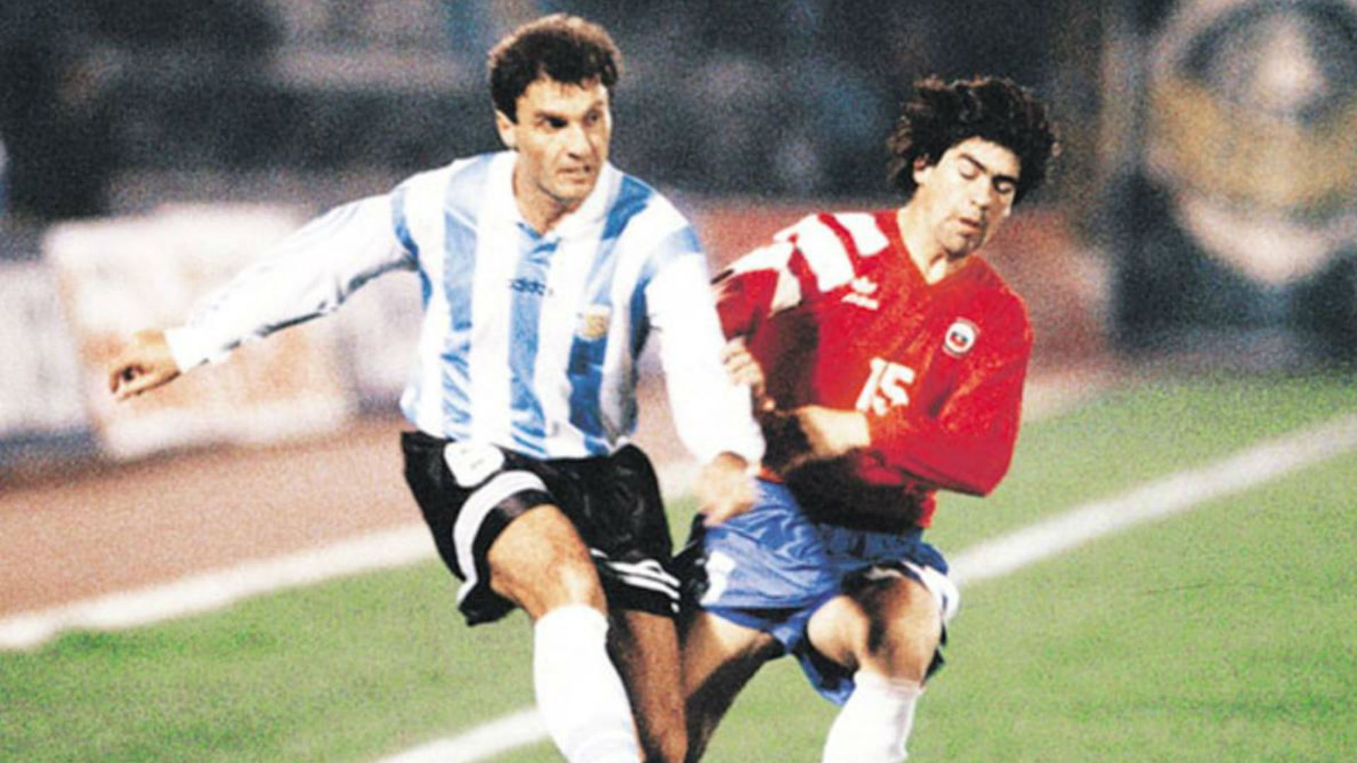 Ruggeri, Salas (debut). Chile 3 3 Argentina 18051994