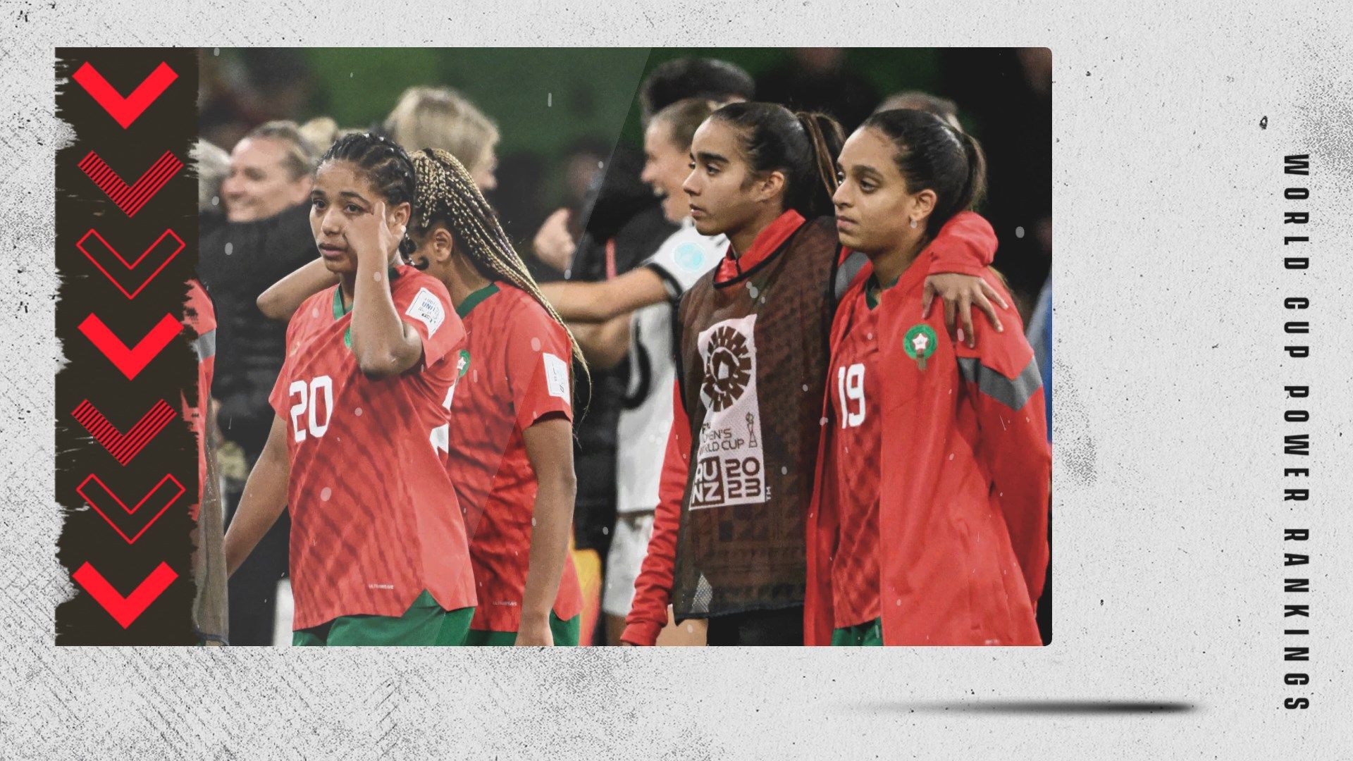 Morocco World Cup power rankings down