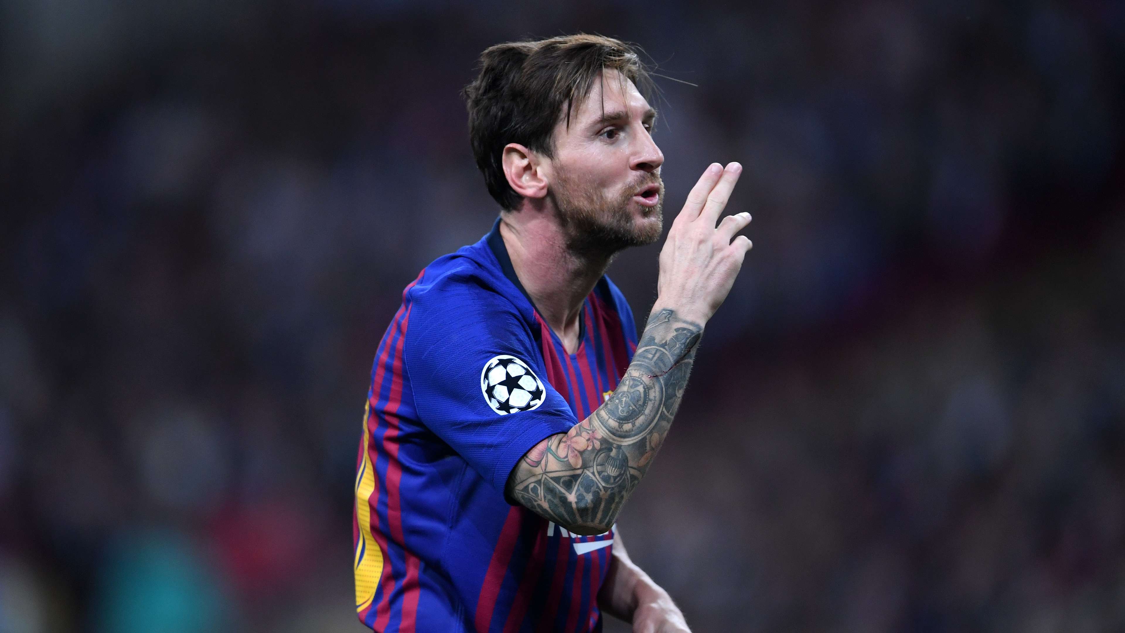 Lionel Messi Tottenham Barcelona UCL 03102018