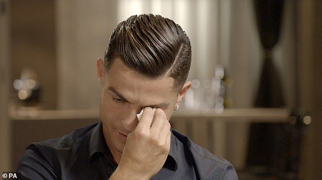 Cristiano Ronaldo in tears - Piers Morgan show in iTV