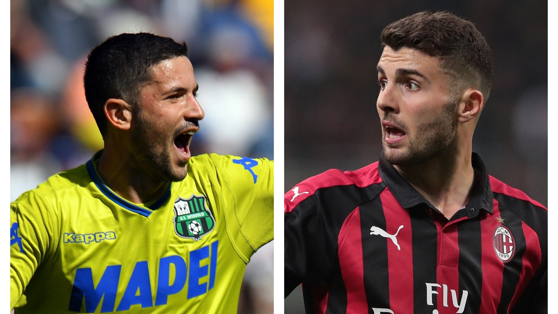 Stefano Sensi Patrick Cutrone - Sassuolo Milan