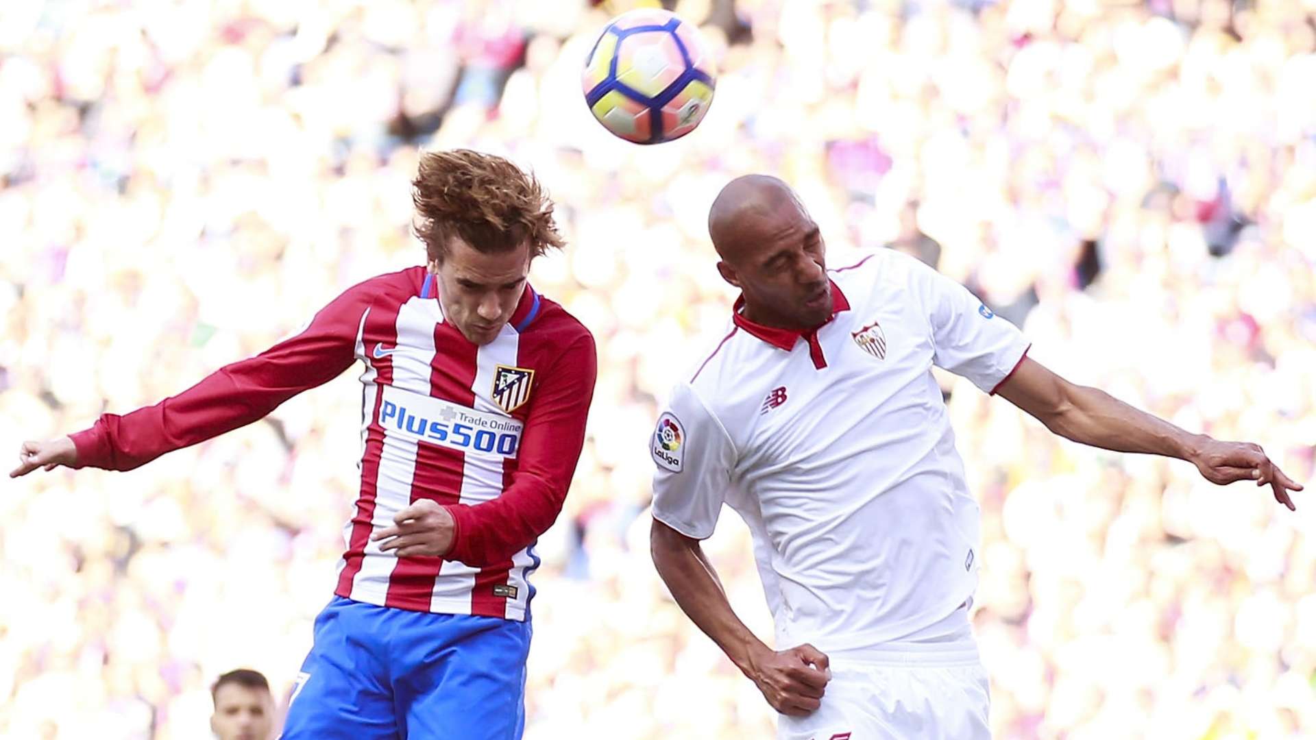 Antoine Griezmann Steven Nzonzi Atletico Madrid Sevilla La Liga