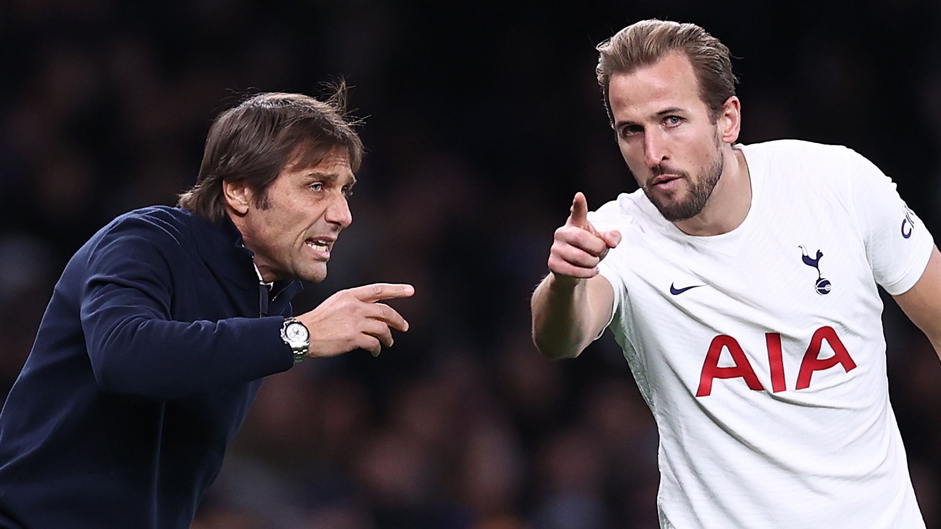 Antonio Conte Harry Kane Tottenham Premier League 2021-22