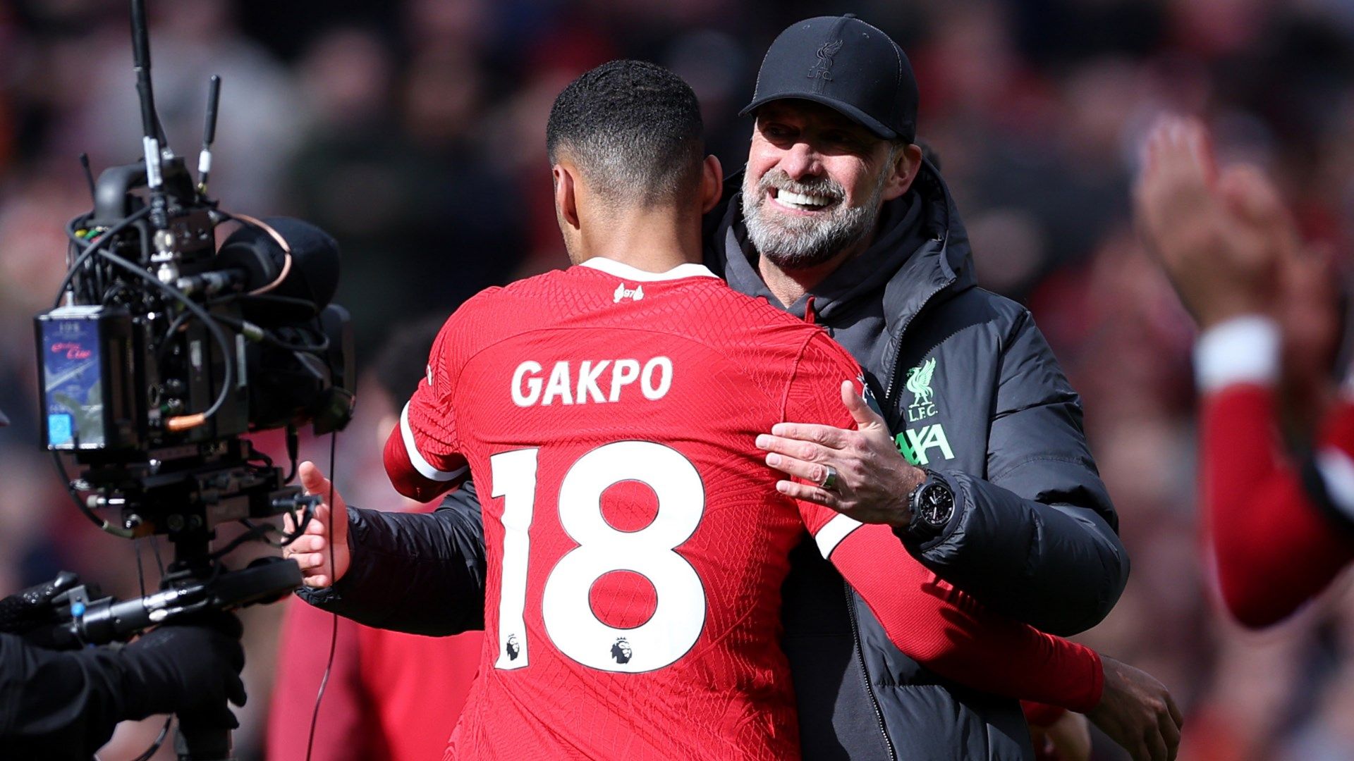 Jurgen Klopp Cody Gakpo Liverpool 2023-24