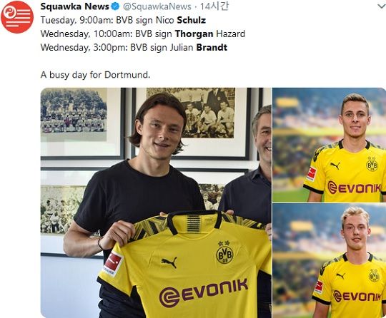 Nico Schulz & Thorgan Hazard & Julian Brandt