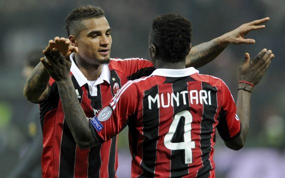 Kevin Prince Boateng and Sulley Muntari - Milan-Barcelona