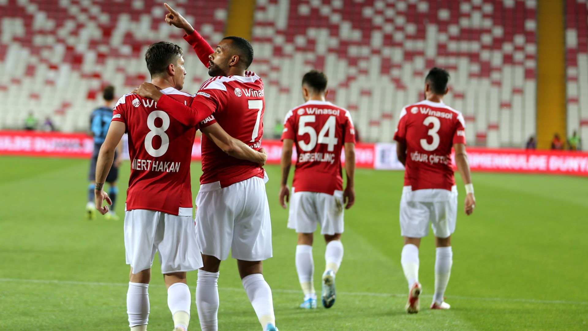 Sivasspor v Trabzonspor Goal Celebration 09232019