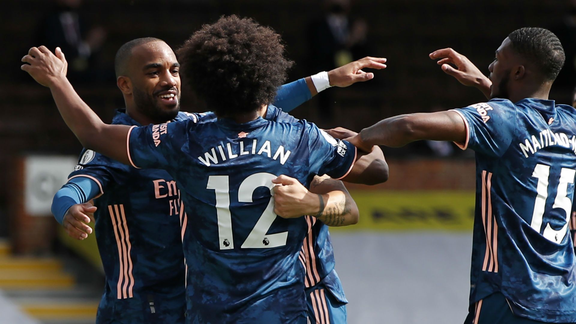 Alexandre Lacazette Willian Arsenal Fulham 2020-21