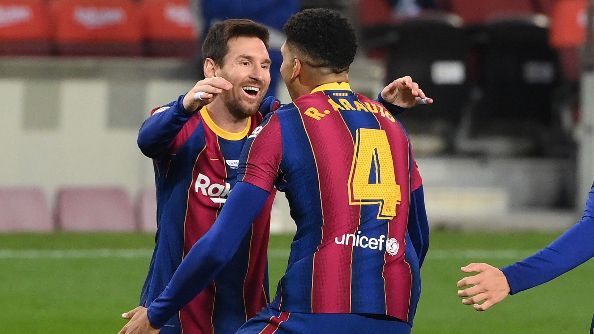Lionel Messi Ronald Araujo Barcelona