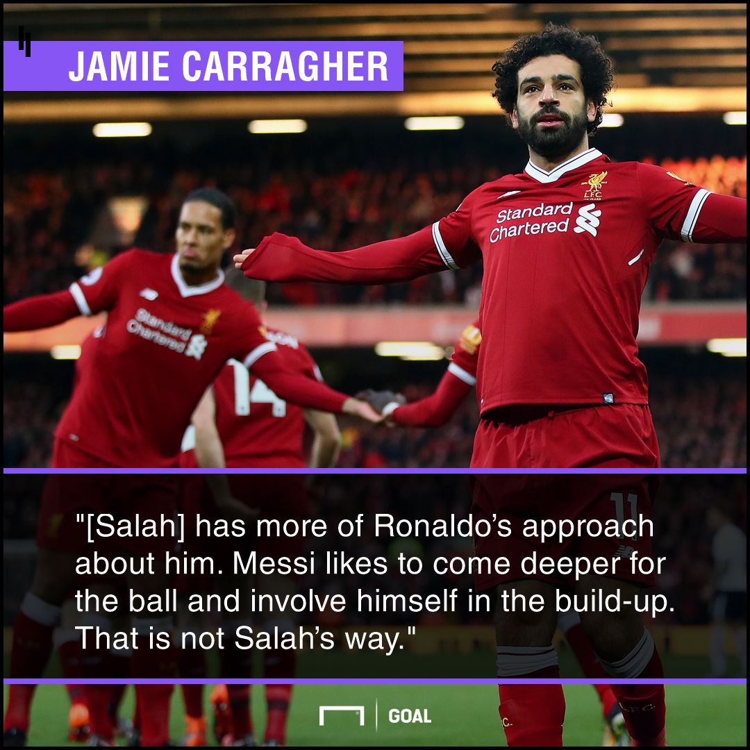 Mohamed Salah more Ronaldo than Messi Jamie Carragher