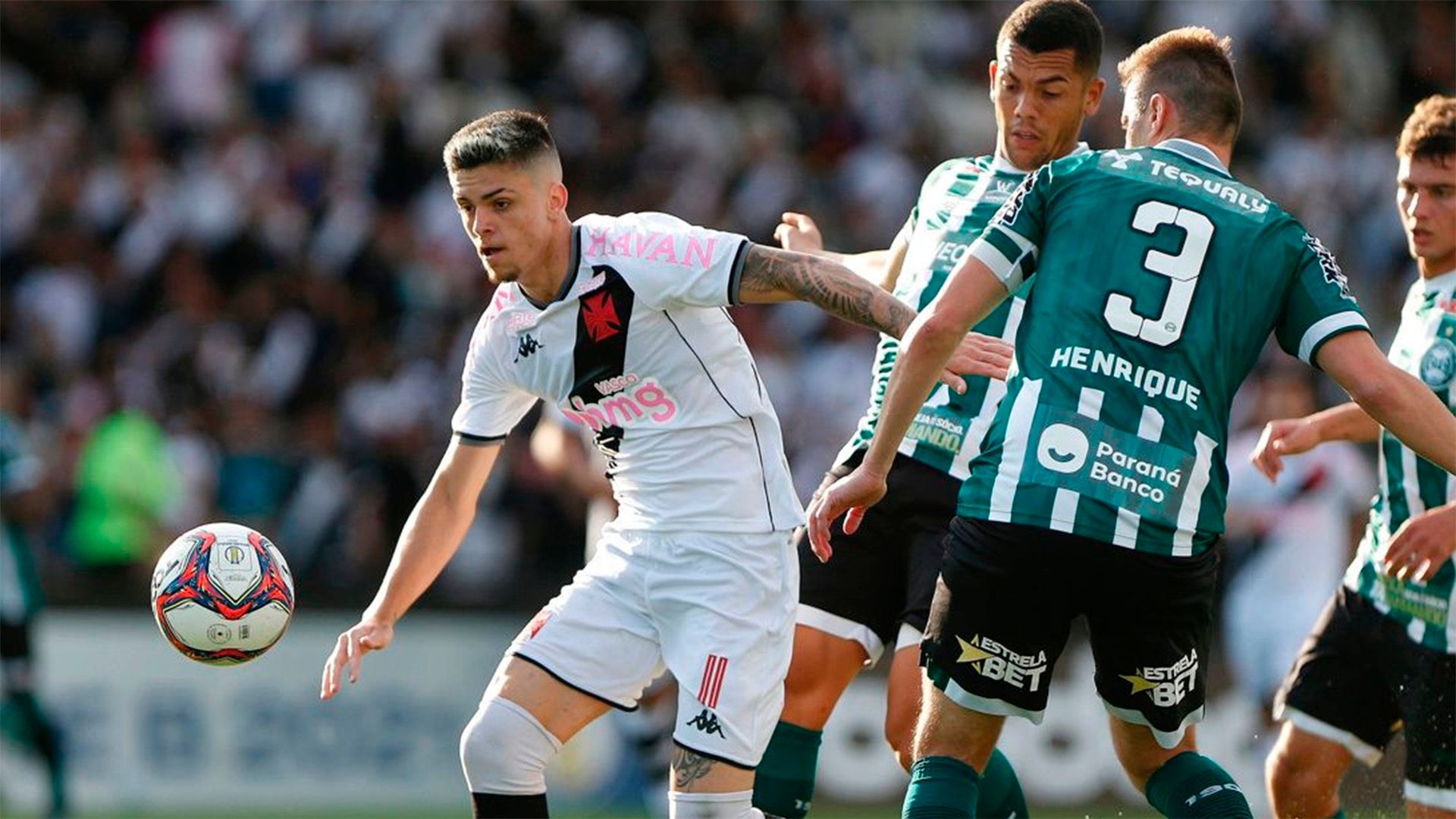 Gabriel Pec, Henrique, Vasco x Coritiba, Série B, 16102021