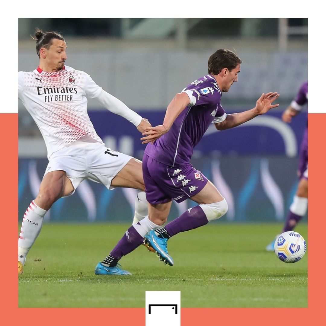 Dusan Vlahovic Zlatan Ibrahimovic Serie A 2021 GFX