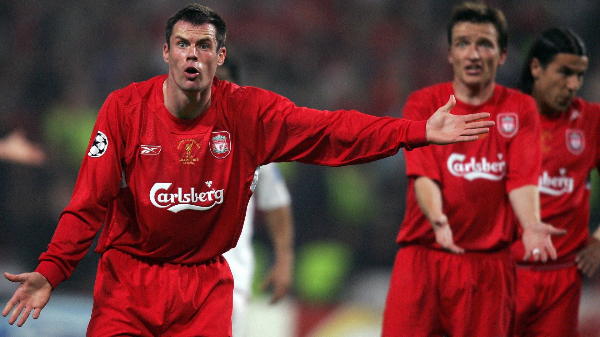 Jamie Carragher Liverpool 2005 Champions League final