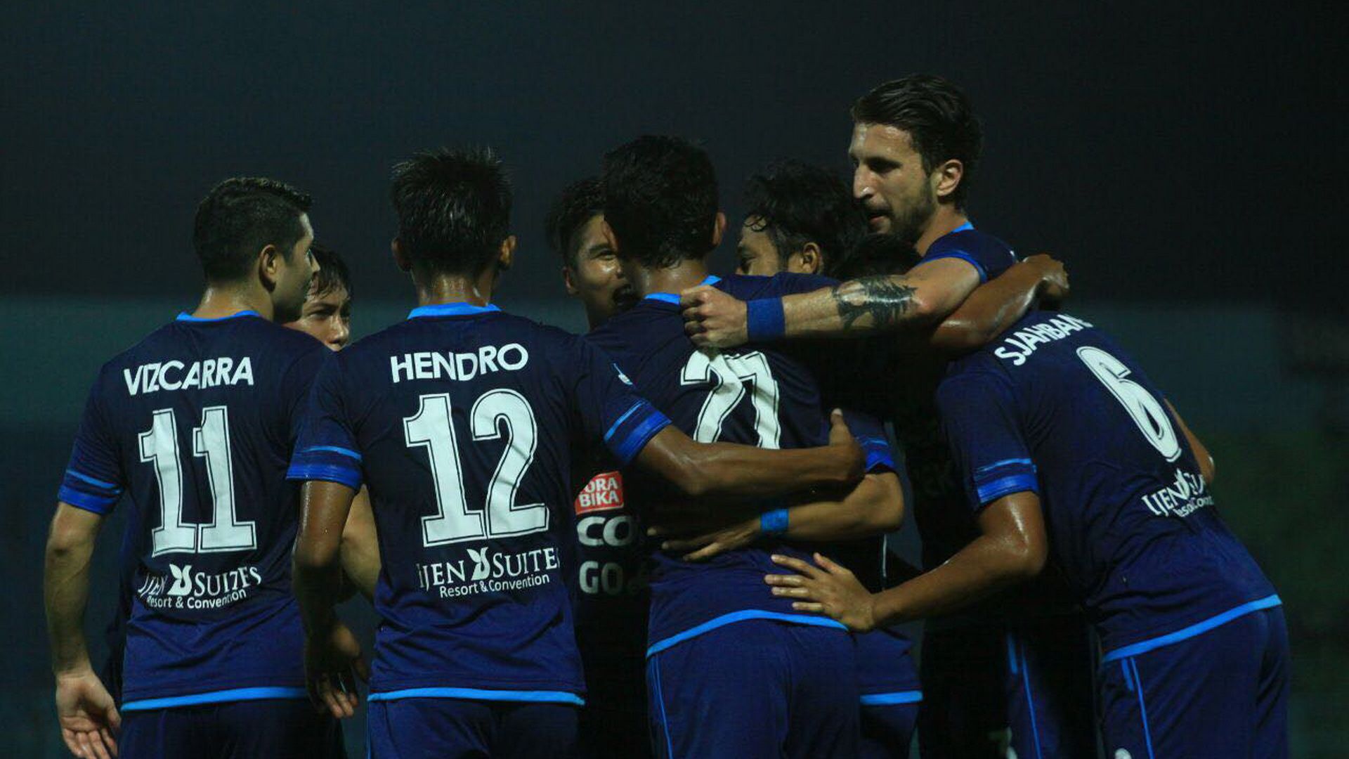 Selebrasi Arema FC - Barito Putera