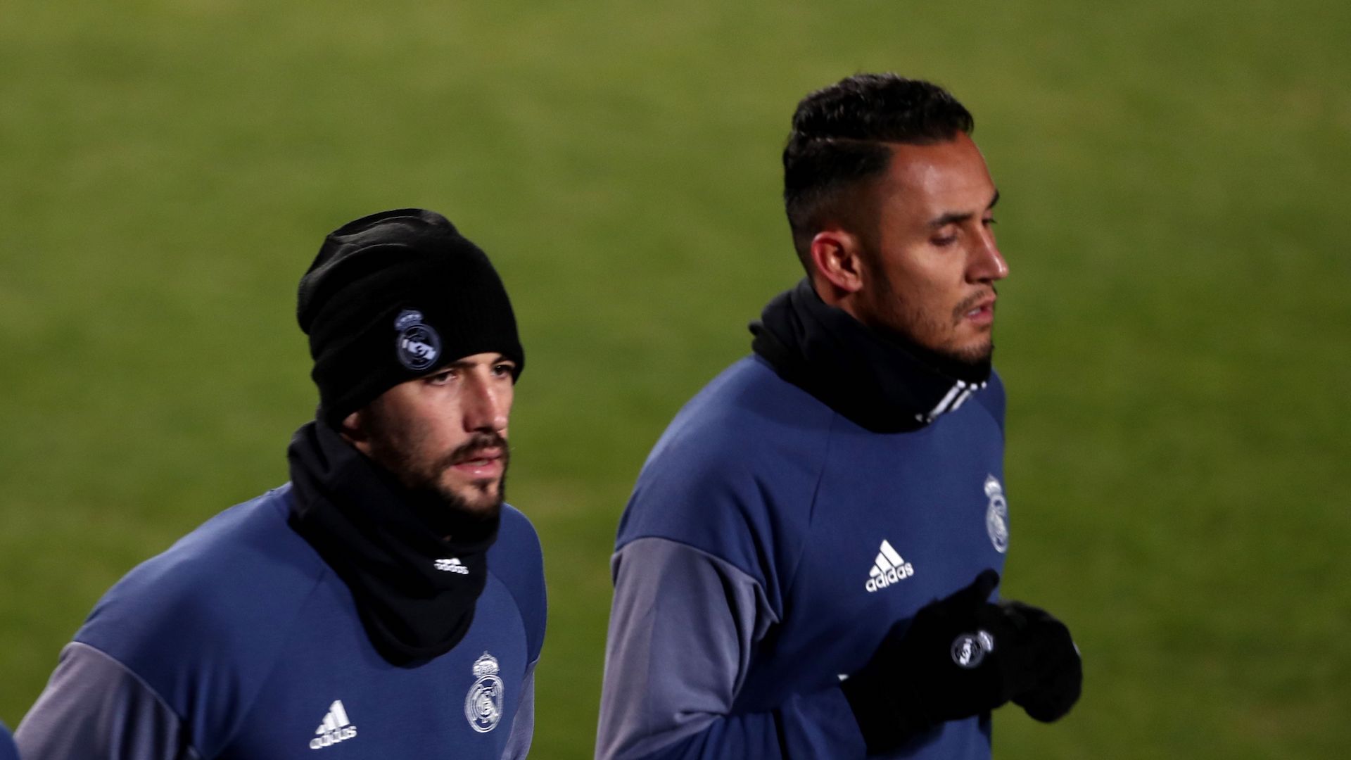 Kiko Casilla Keylor Navas Real Madrid training