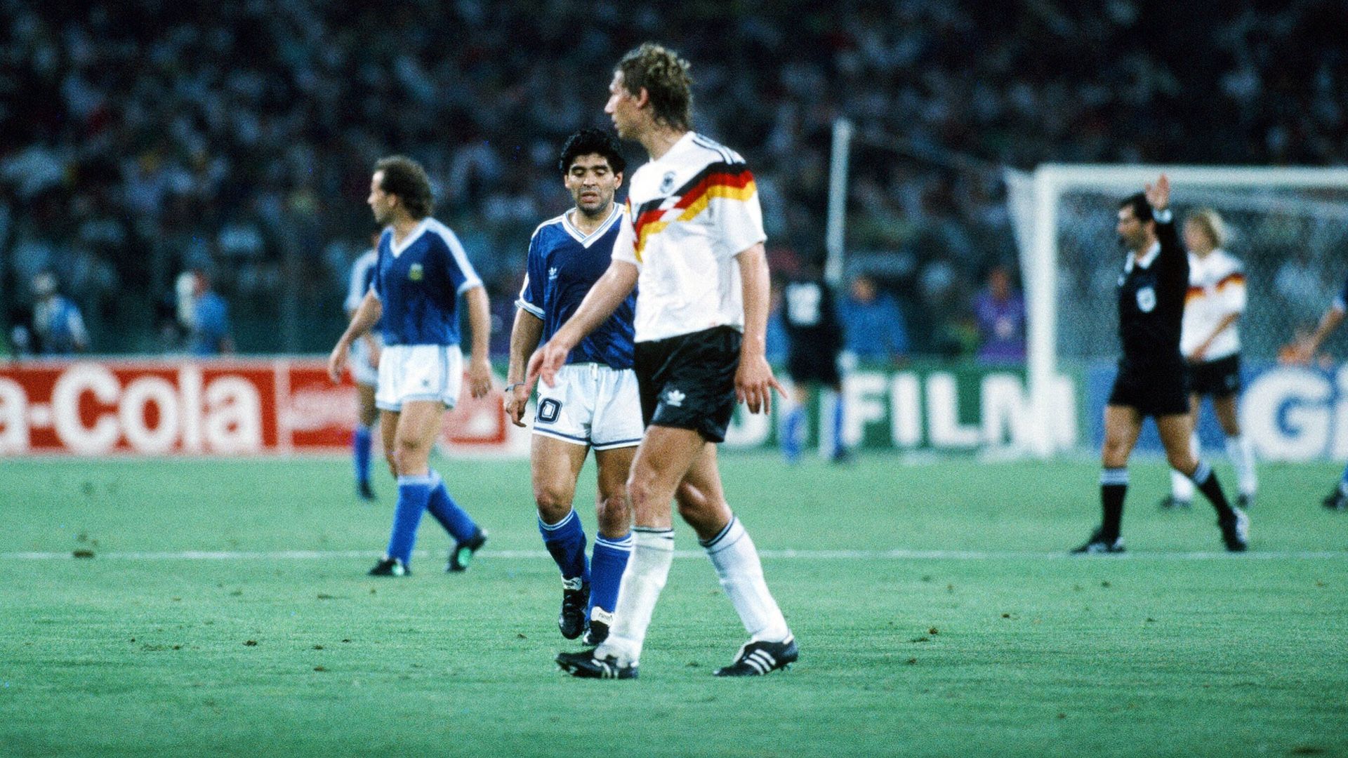 ONLY GERMANY Guido Buchwald Diego Maradona 1990