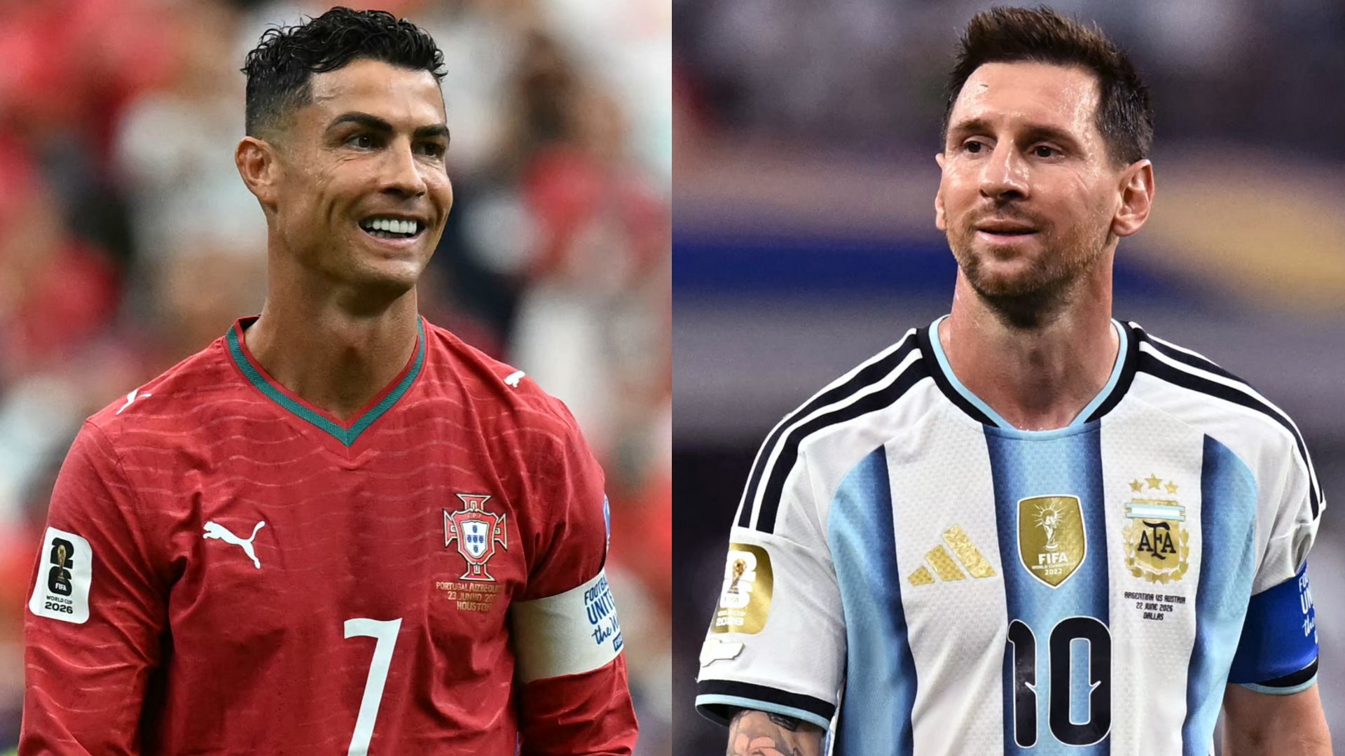 Cristiano Ronaldo Lionel Messi 2026 World Cup Portugal Argentina
