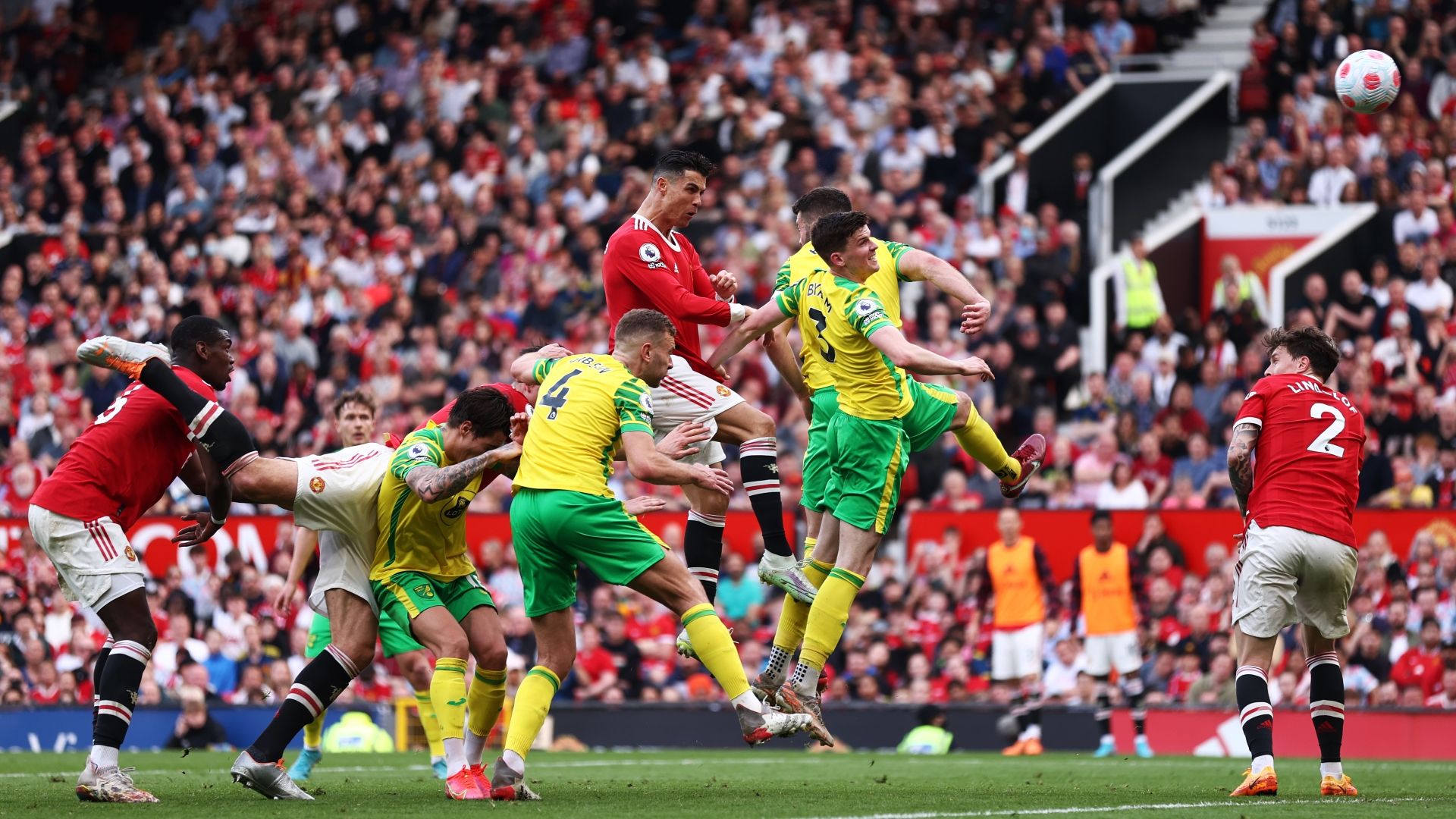 Cristiano Ronaldo Manchester United Norwich April 2021-22