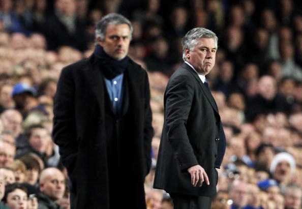 José Mourinho y Carlo Ancelotti