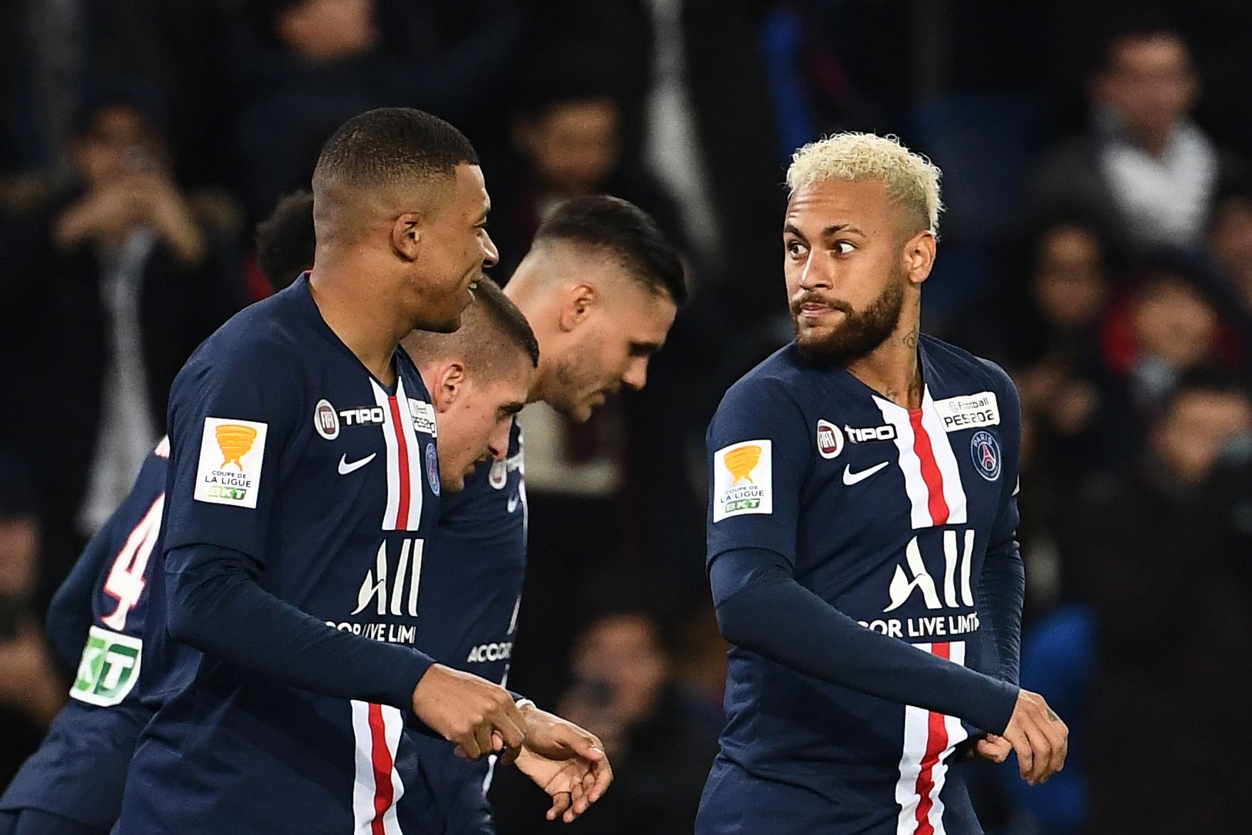 Mbappe Neymar PSG Saint-Etienne