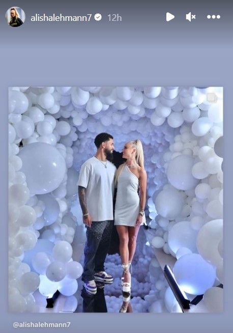 Alisha Lehmann Douglas Luiz New Year