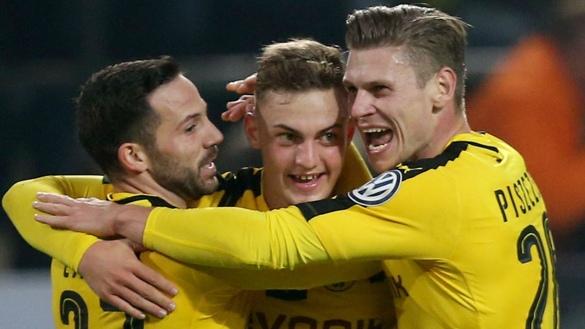 Jacob Bruun Larsen Lukasz Piszczek Gonzalo Castro Borussia Dortmund