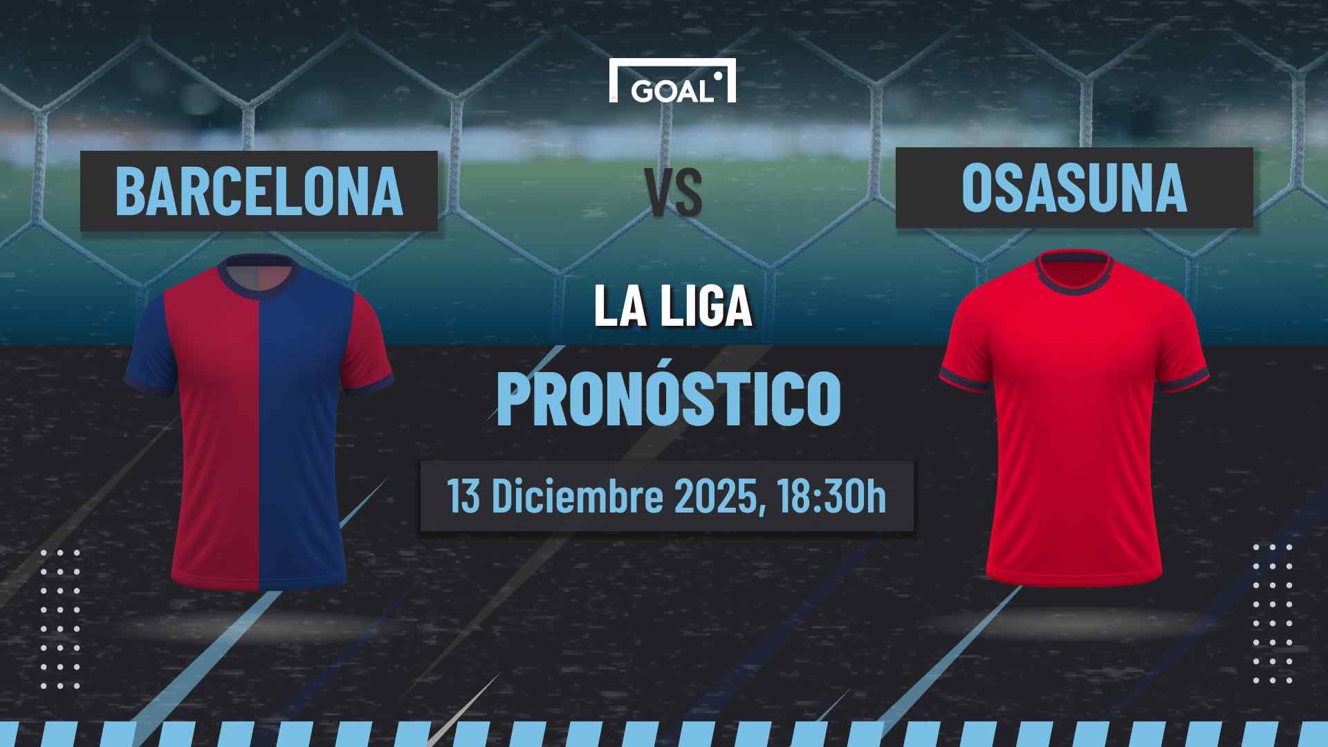 Barcelona vs Osasuna Pronóstico y Apuestas LaLiga | 13/12/25