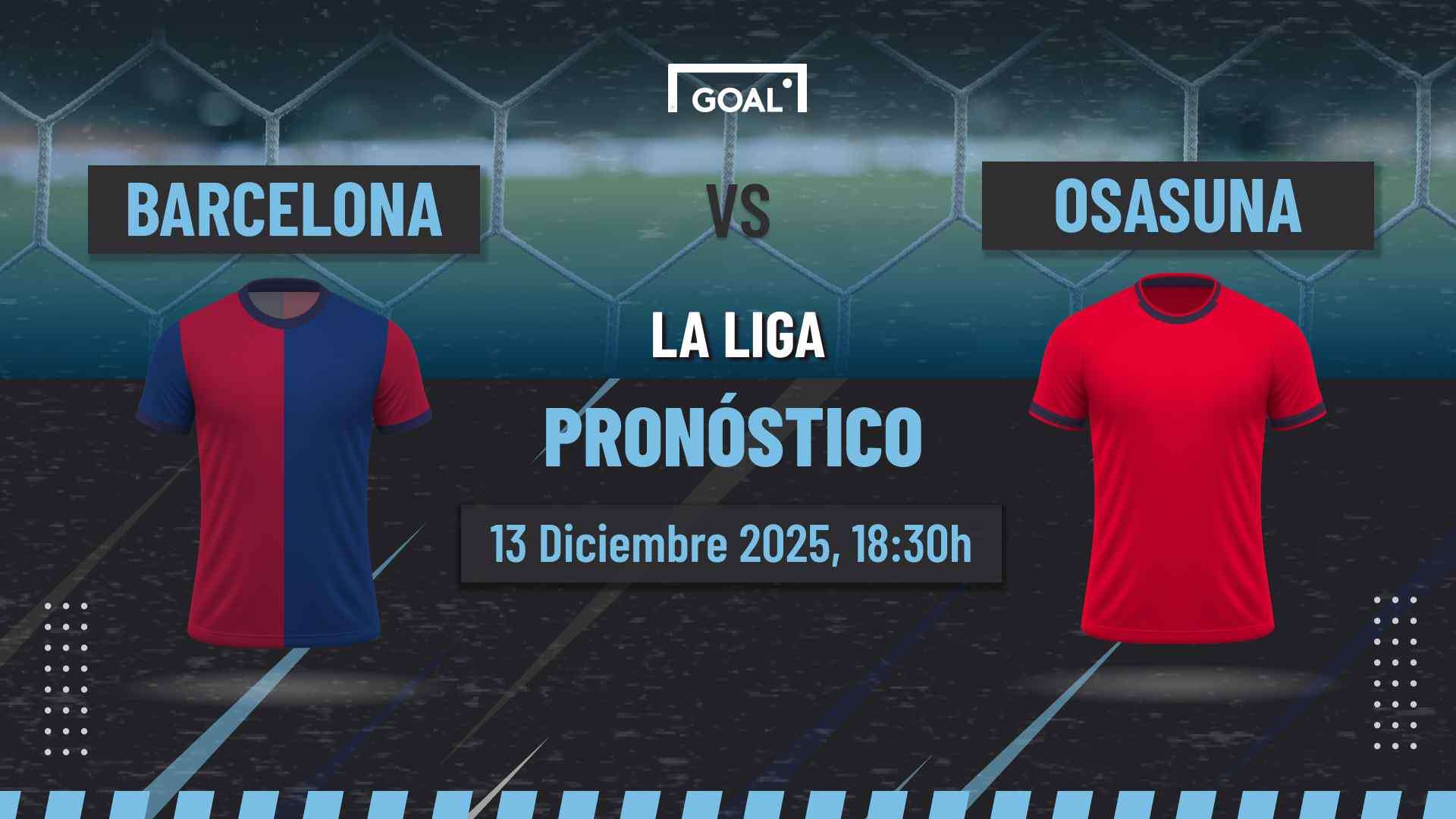 Barcelona vs Osasuna Pronóstico y Apuestas LaLiga | 13/12/25