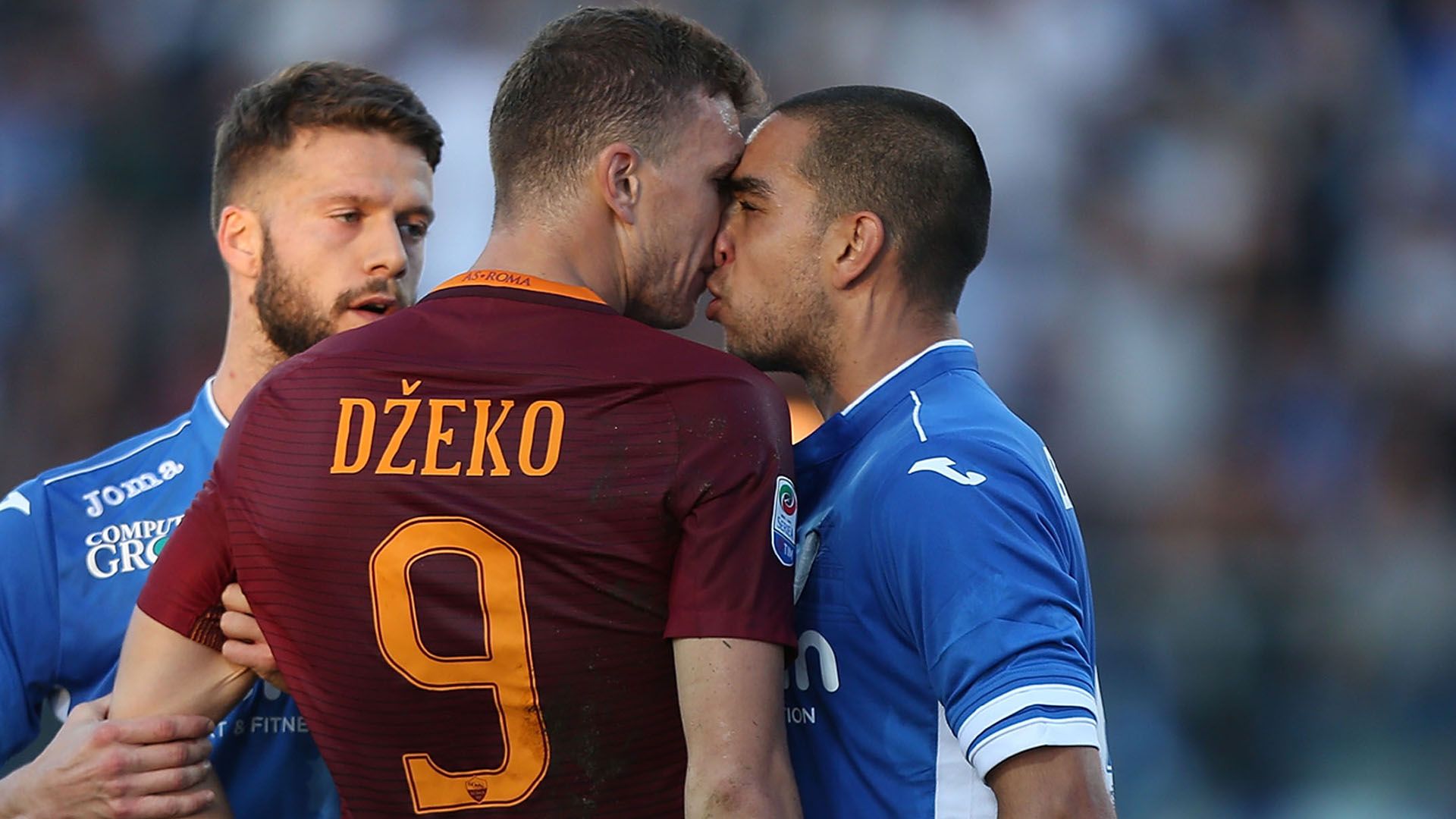 Dzeko Bellusci Empoli Roma Serie A
