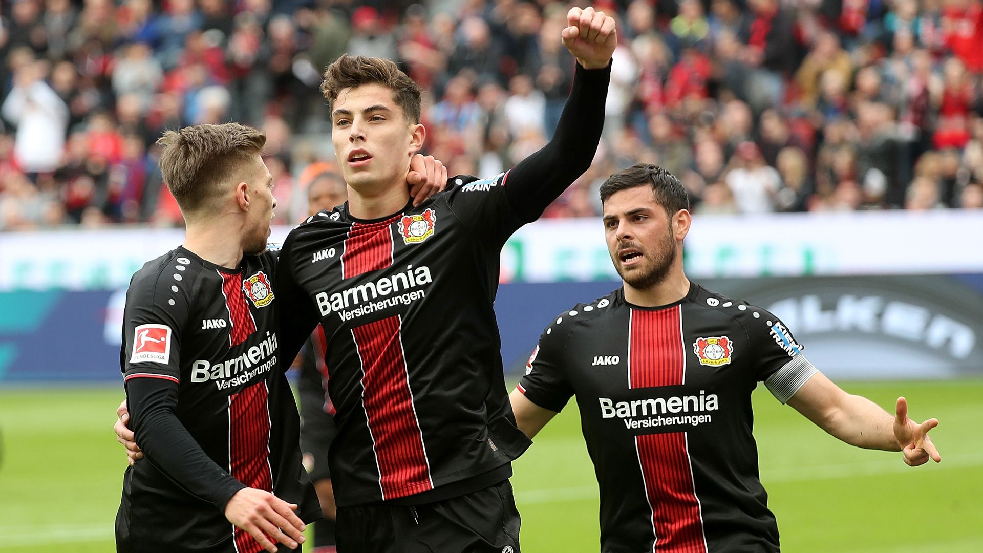 Kai Havertz Kevin Volland Bayer Leverkusen
