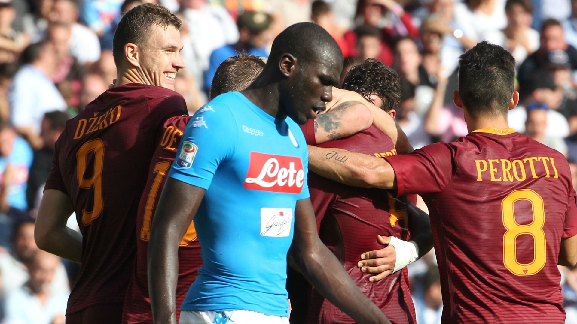 Edin Dzeko Napoli Roma