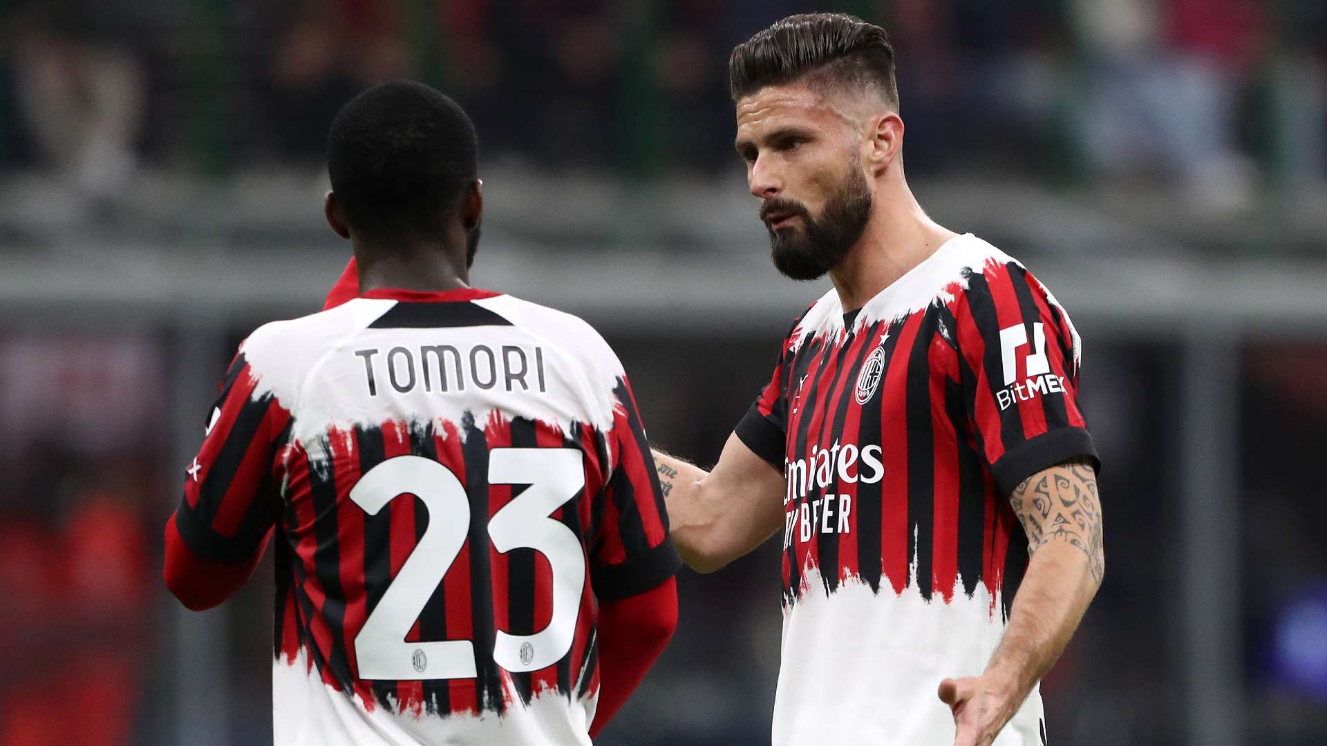 Olivier Giroud Fikayo Tomori Milan Bologna Serie A 04042022