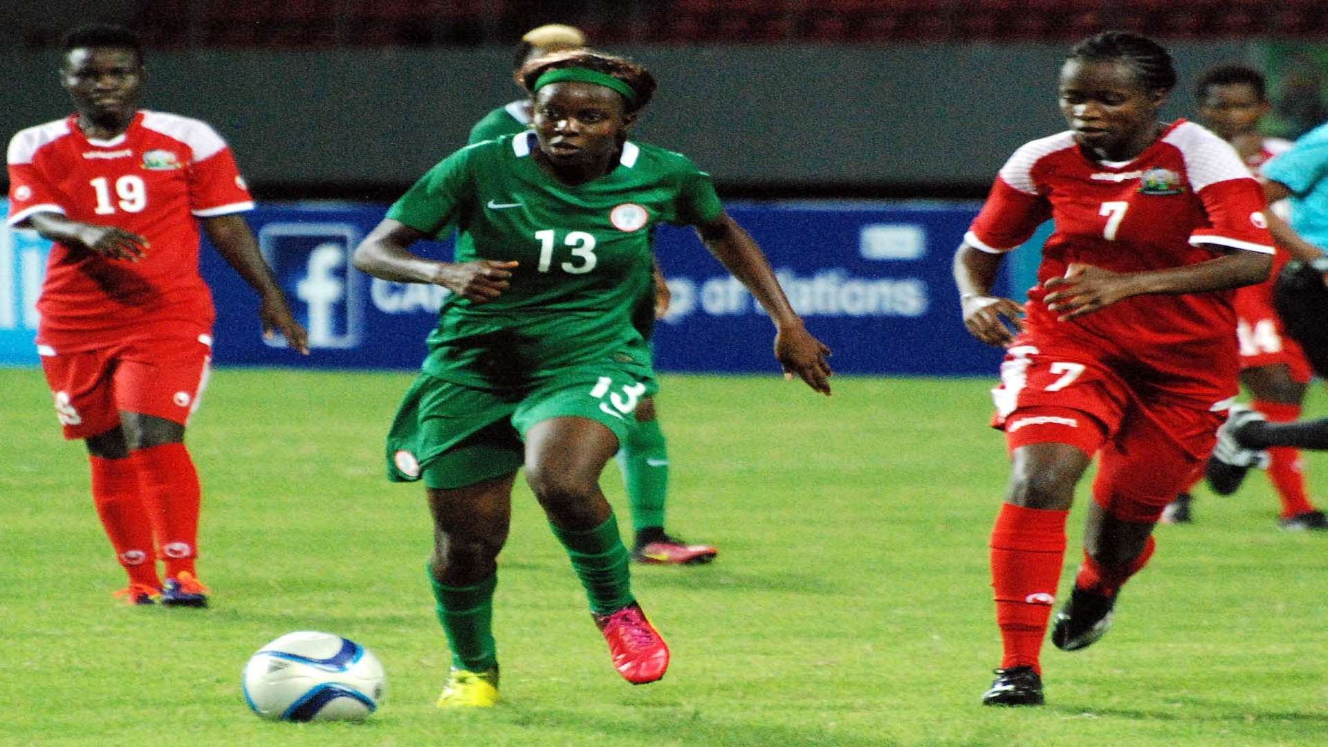 Ngozi Okobi against Kenya in Limbe