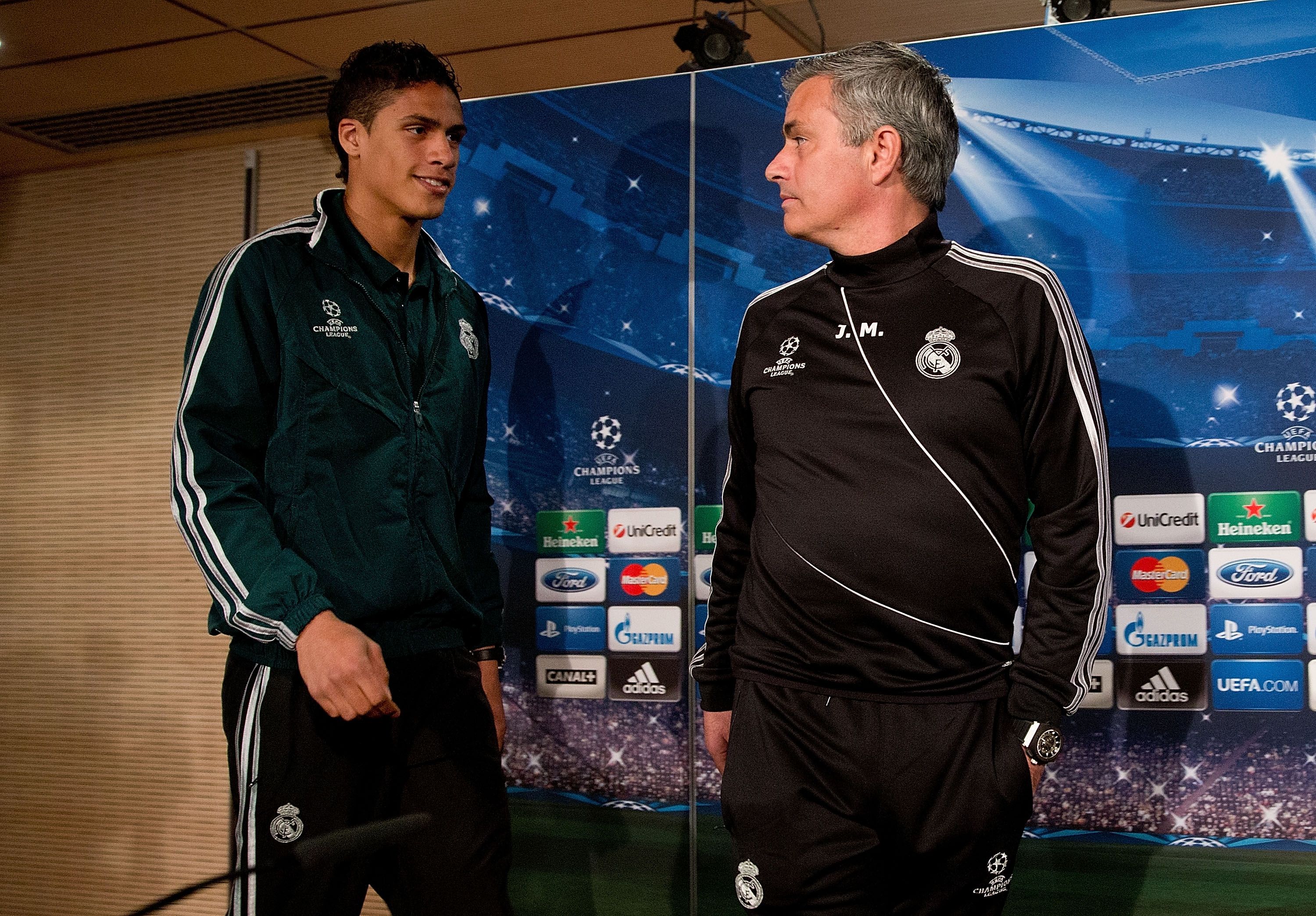 Rafael Varane & Jose Mourinho