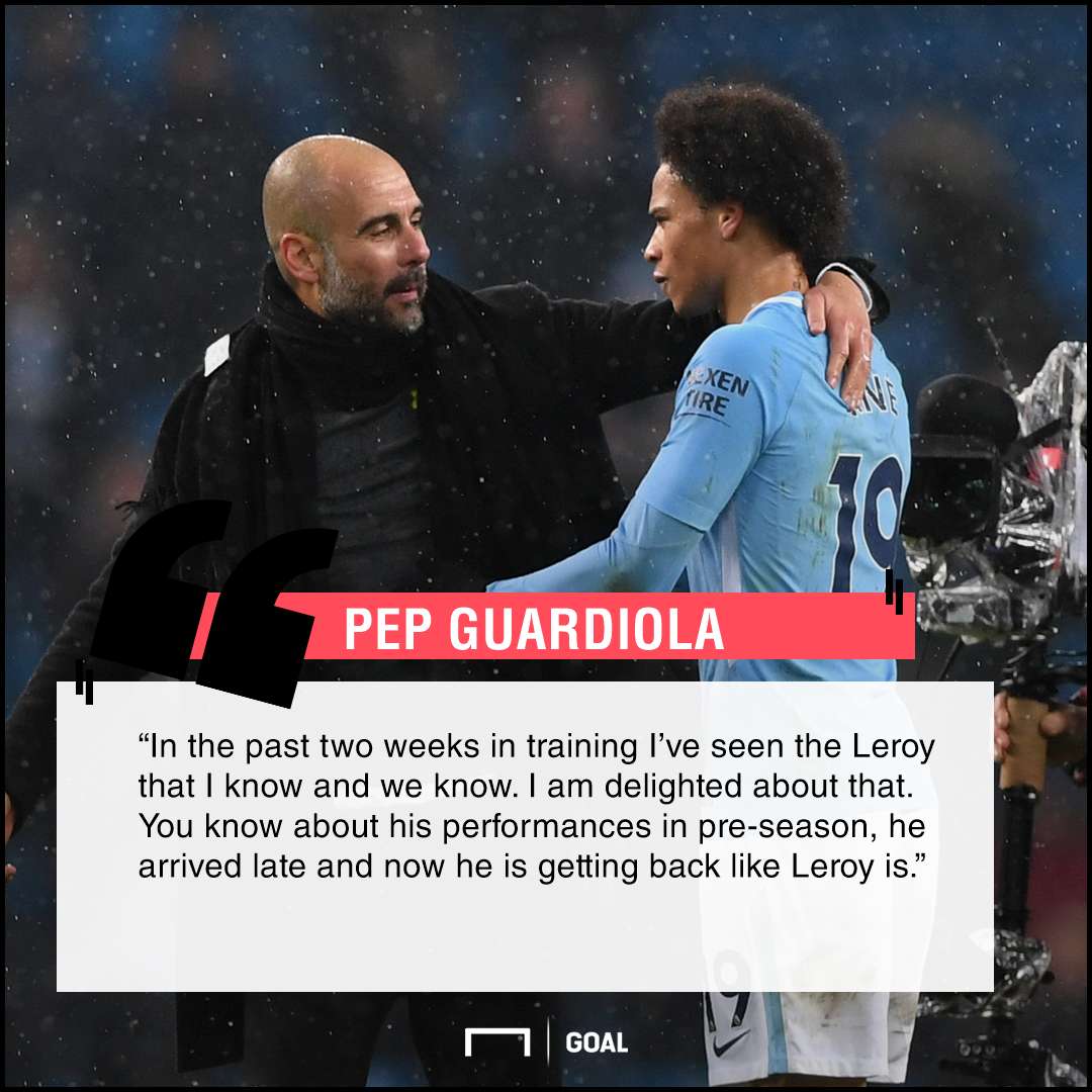 Guardiola Sane quote