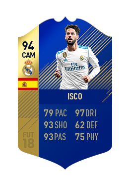 FIFA 18 La Liga Team of the Season Isco