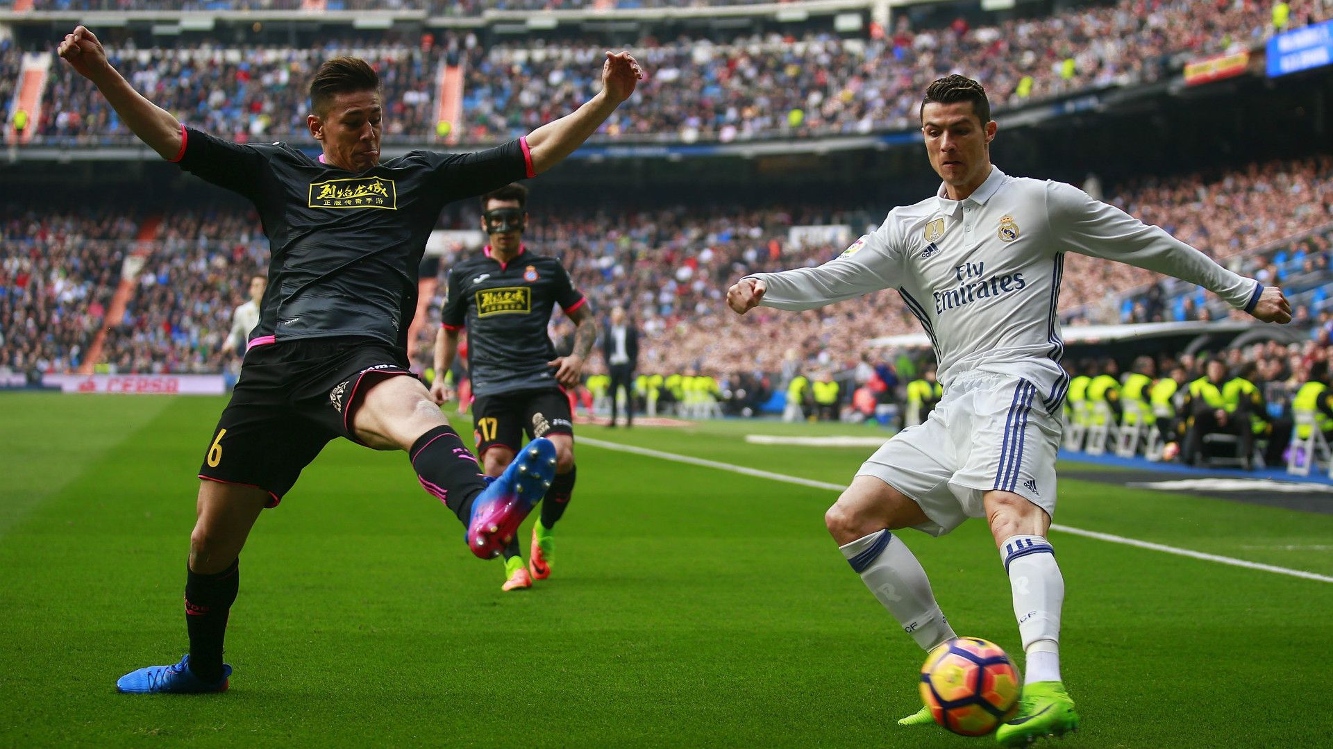 Oscar Duarte Espanyol Cristiano Ronaldo Real Madrid